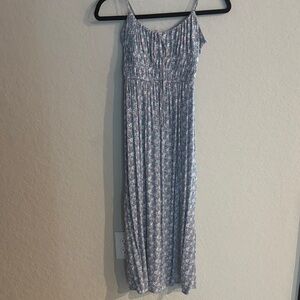 Aeropostale Blue Floral Maxi Dress